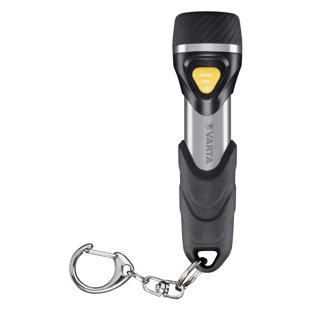 Torcia LED Tascabile a Batteria in Alluminio con Anello Portachiavi VARTA - immagine 3
