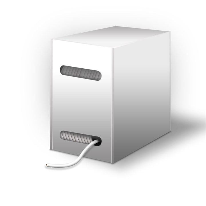 Matassa S/FTP Cavo Cat.6 PIMF CCA 305m Rigido Bianco GOOBAY - immagine 3