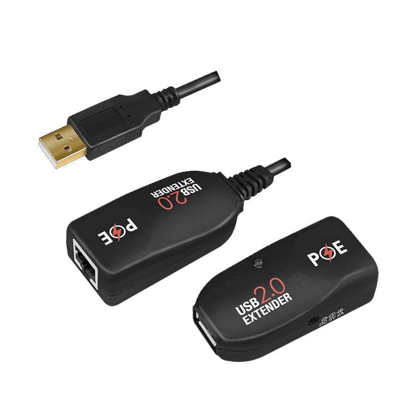 Extender USB Cat.5E Cat.6 fino a 50m con PoE LOGILINK - immagine 2