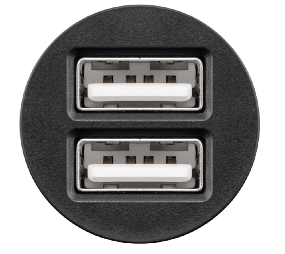 Caricatore Compatto da Auto 2 porte USB max.15.5W/3.1A Nero GOOBAY - immagine 2