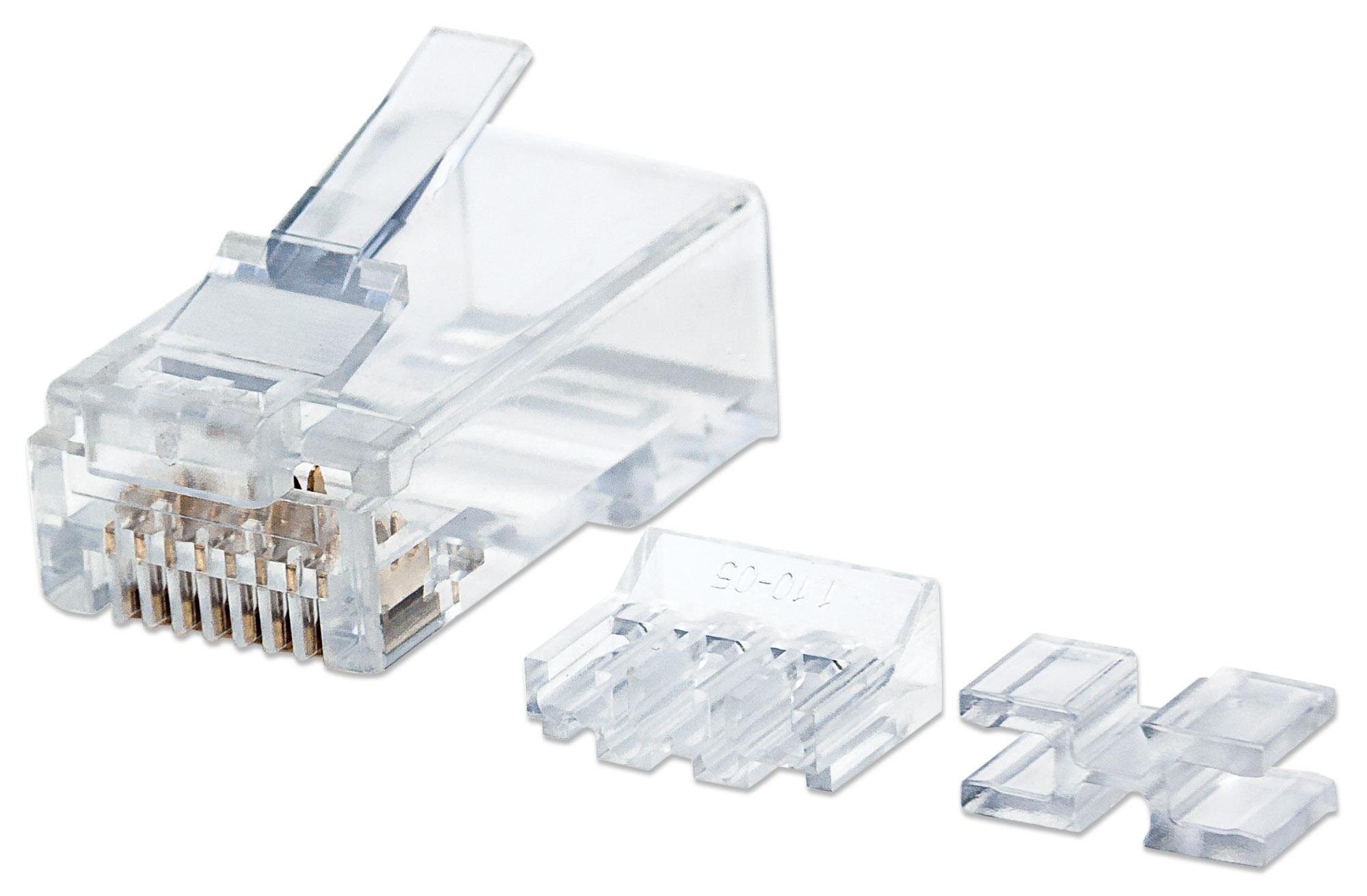 Confezione da 80 Plug Modulari Cat.6A RJ45 UTP INTELLINET - immagine 3