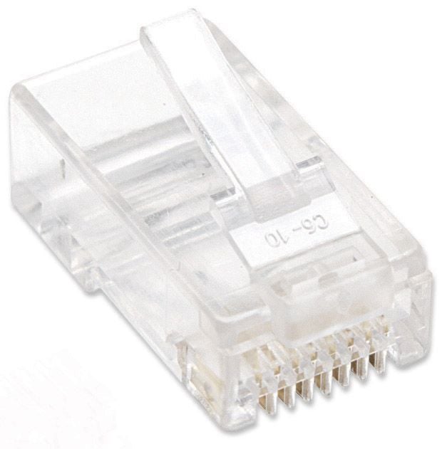 Confezione 100 Plug RJ45 UTP per Cavo Rigido Cat.6 TECHLY PROFESSIONAL - immagine 3