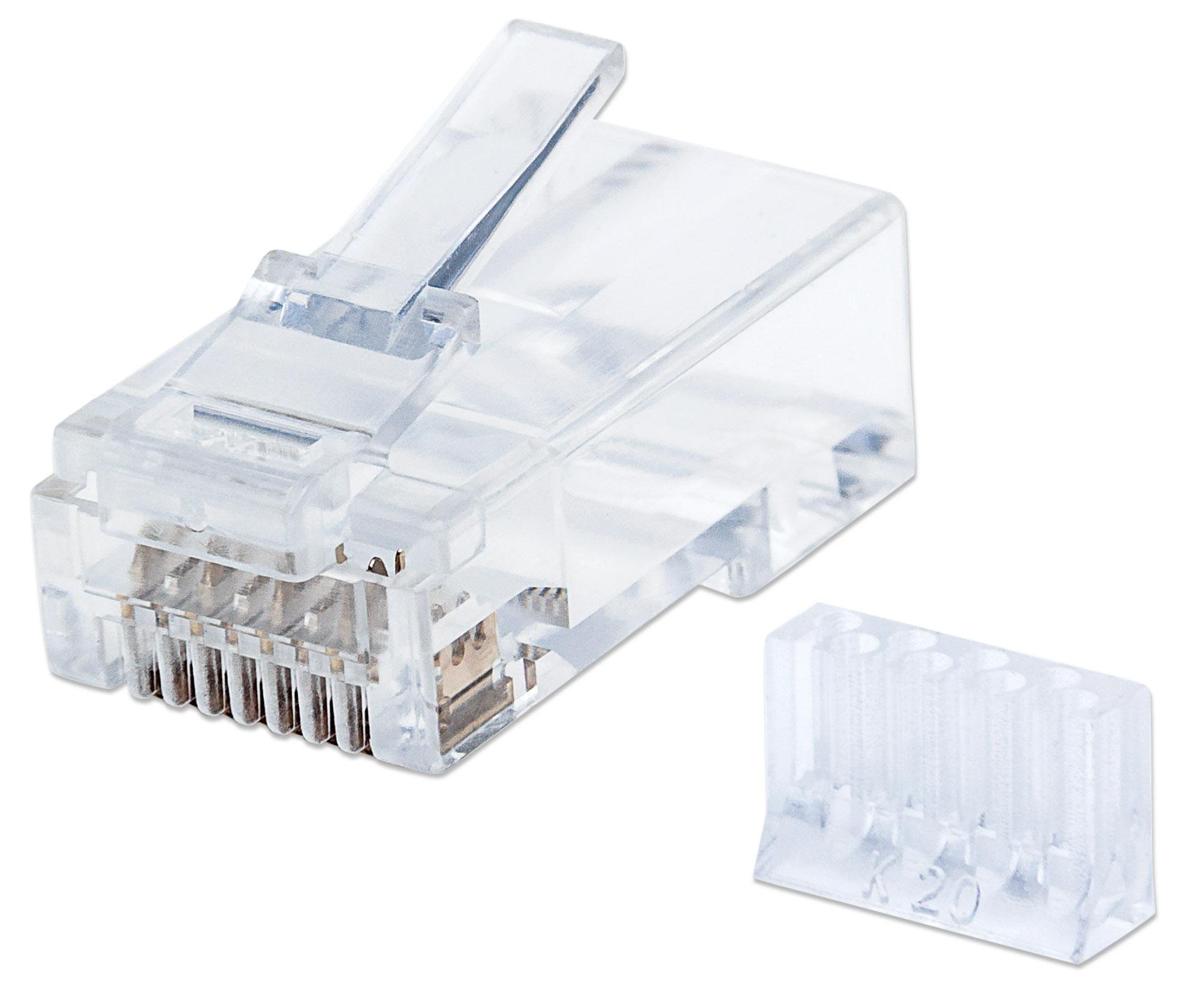 Confezione da 90 Plug Modulari Cat.6 RJ45 UTP INTELLINET - immagine 3