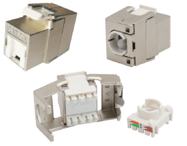 Frutto Keystone RJ45 Cat.6A STP AWG22-26 Short Body OEM - immagine 3