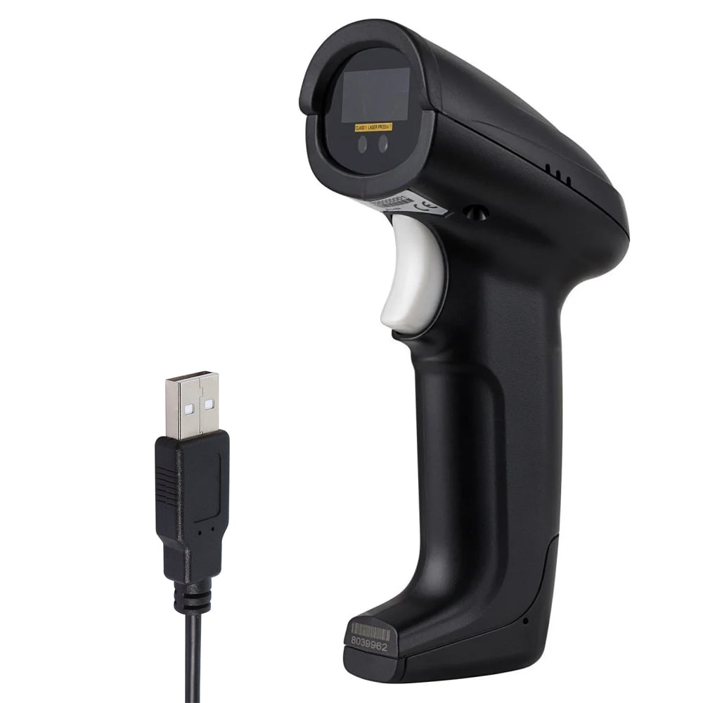 Lettore Codici a Barre USB Laser Barcode Reader 1D IP50 KAPTUR - immagine 3