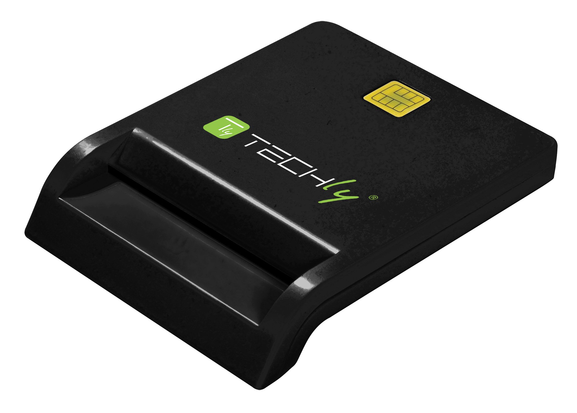 Lettore/Scrittore di Smart Card USB-C&trade; Compatto Nero TECHLY - immagine 3