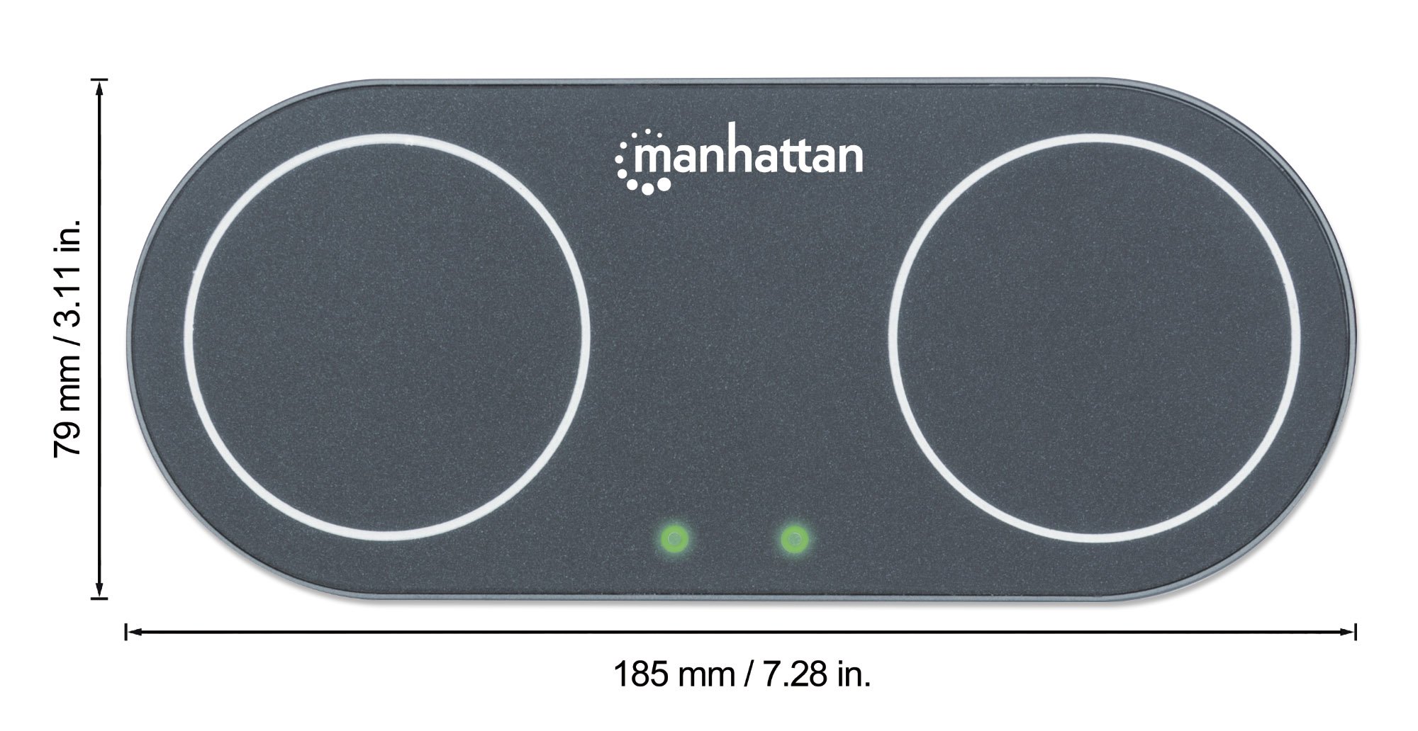 Doppia Stazione di Ricarica Wireless 30W MANHATTAN - immagine 3
