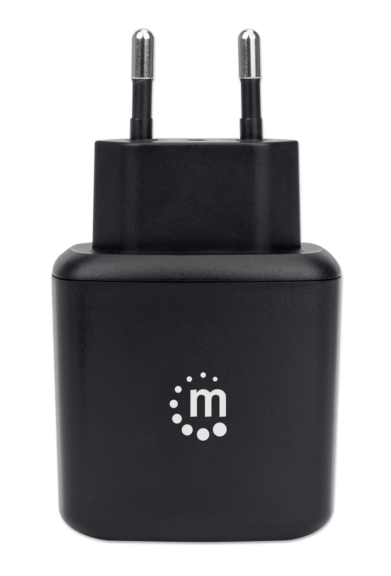 Caricatore USB da Muro QC3.0 18W Quick Charge™ Nero MANHATTAN - immagine 3