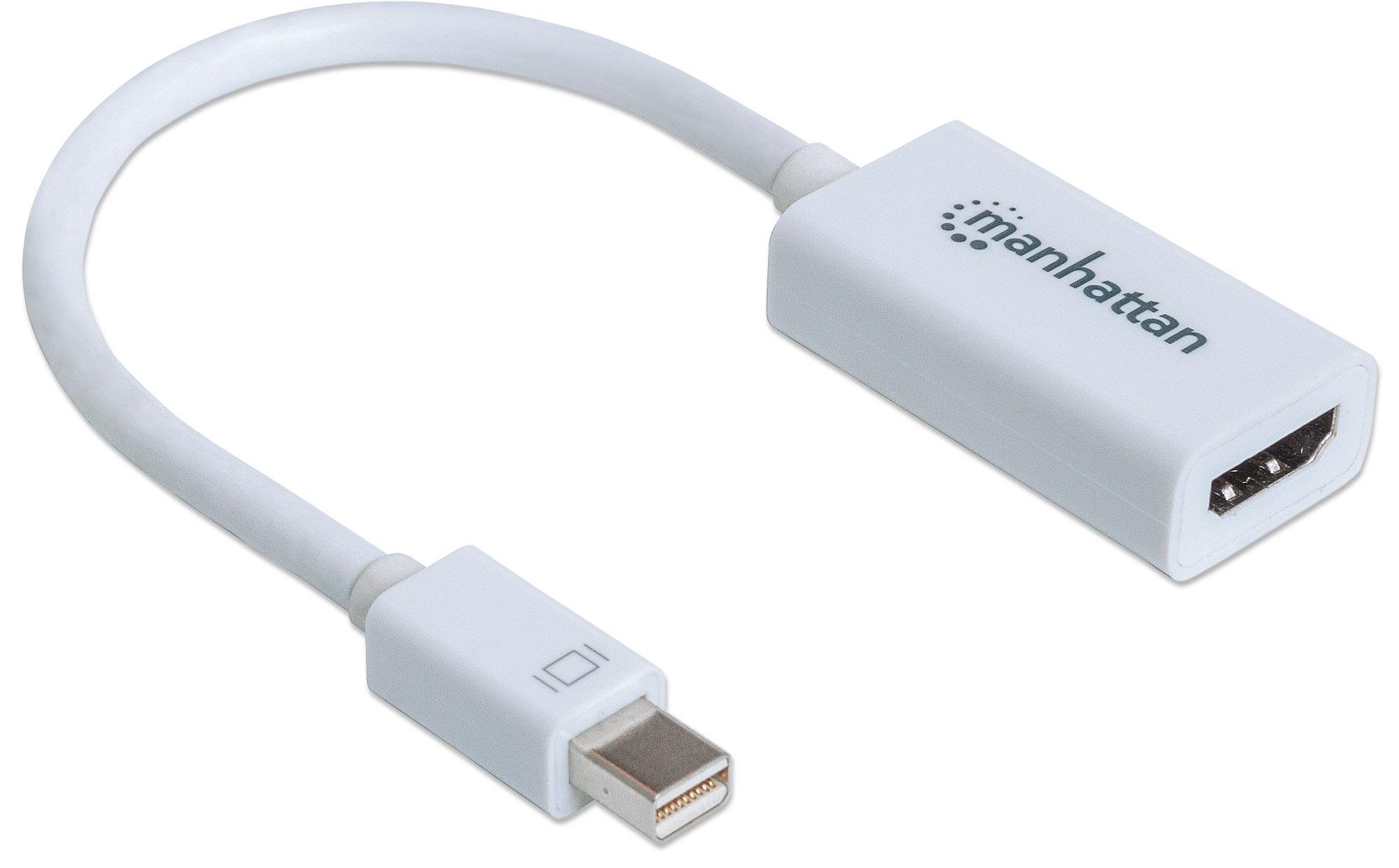 Adattatore Mini DisplayPort a HDMI Passivo Bianco MANHATTAN - immagine 3