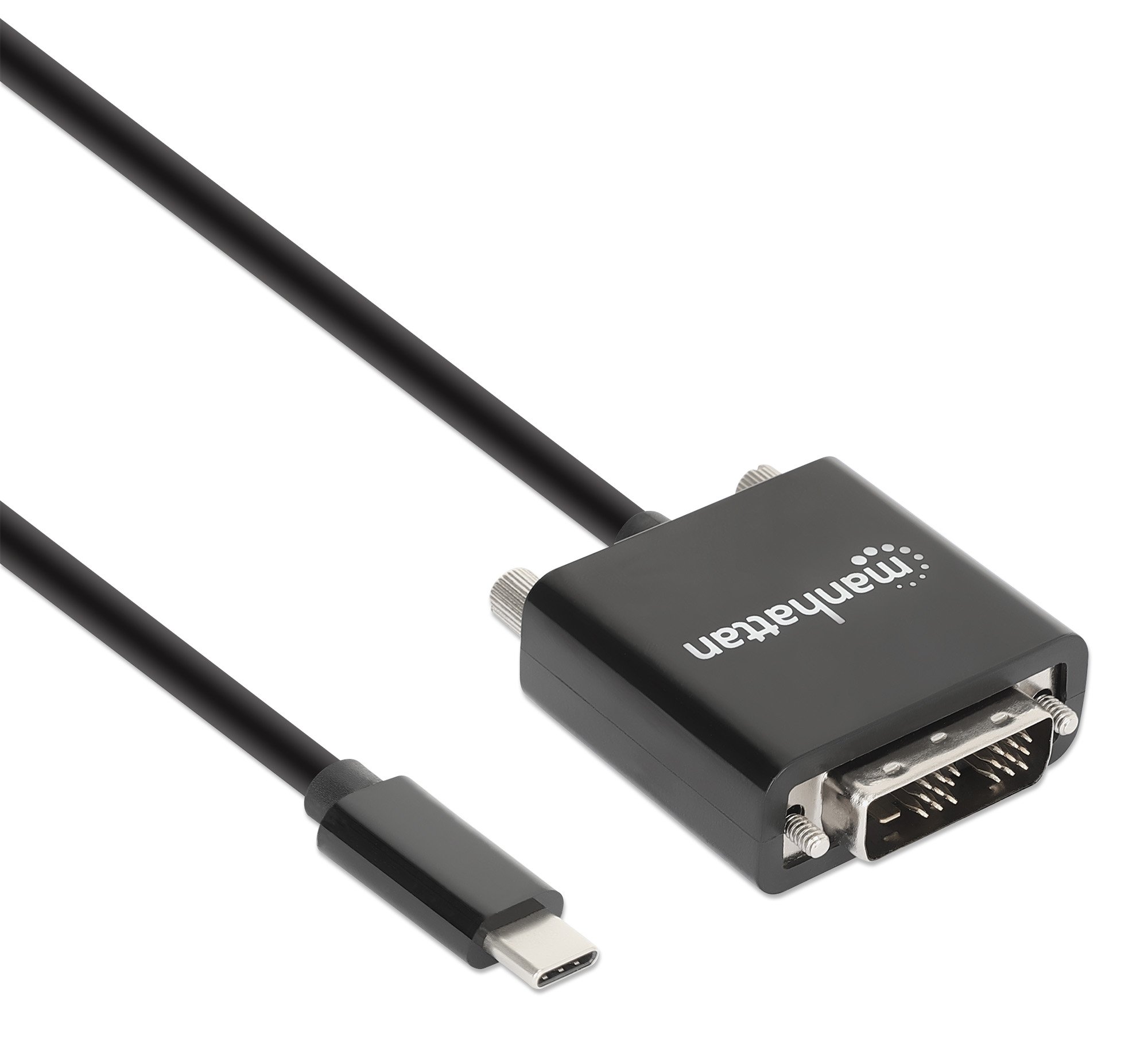 Cavo Adattatore USB-C™ Maschio a DVI Maschio 2m Nero MANHATTAN - immagine 3