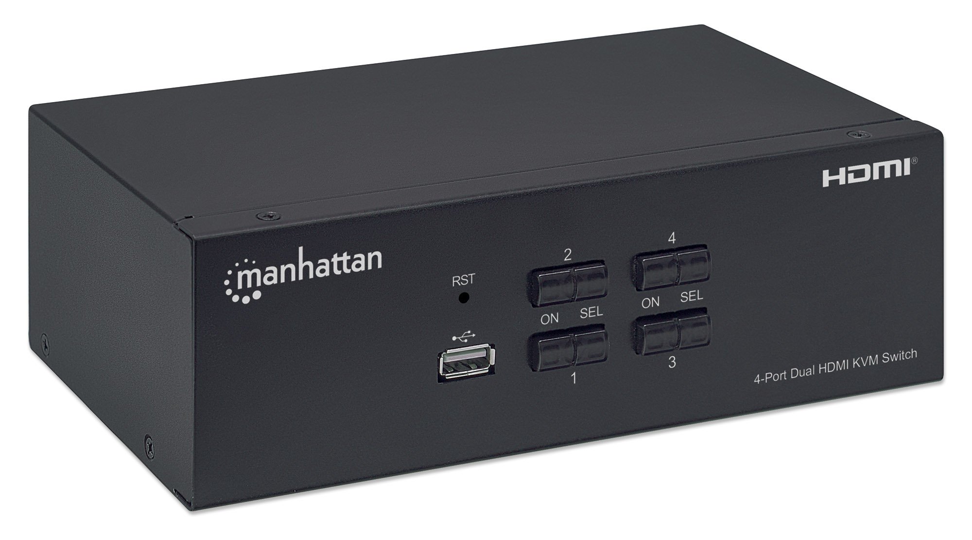 Switch KVM HDMI 4 porte Doppio monitor MANHATTAN - immagine 3