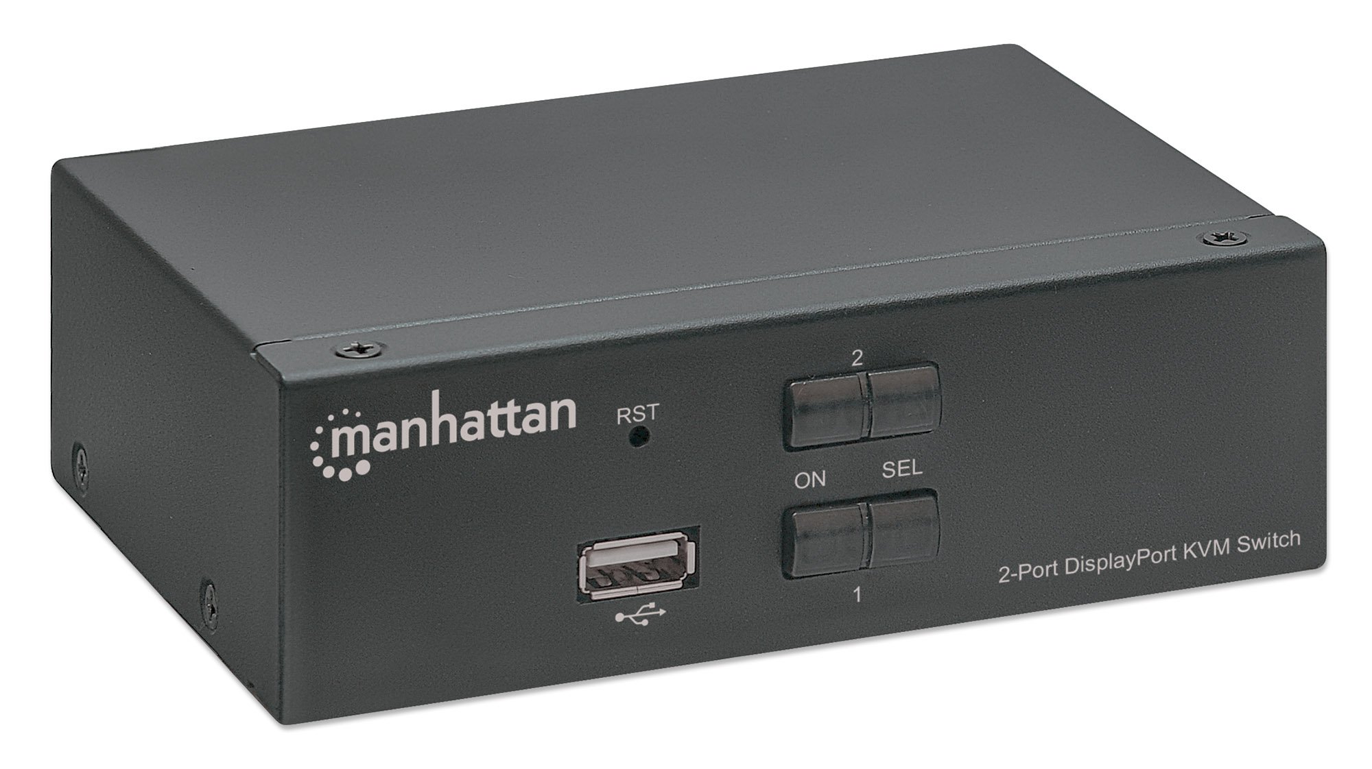 Switch KVM DisplayPort 1.2 a 2 porte 4K con Audio MANHATTAN - immagine 3