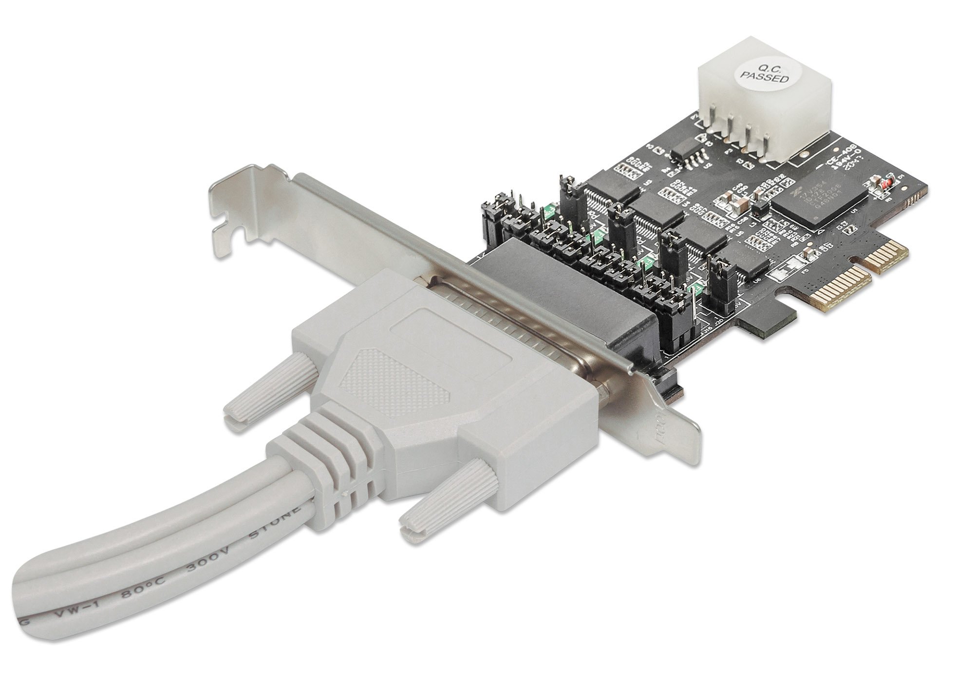 Scheda PCI Express 4 Porte DB9 RS-232 MANHATTAN - immagine 3