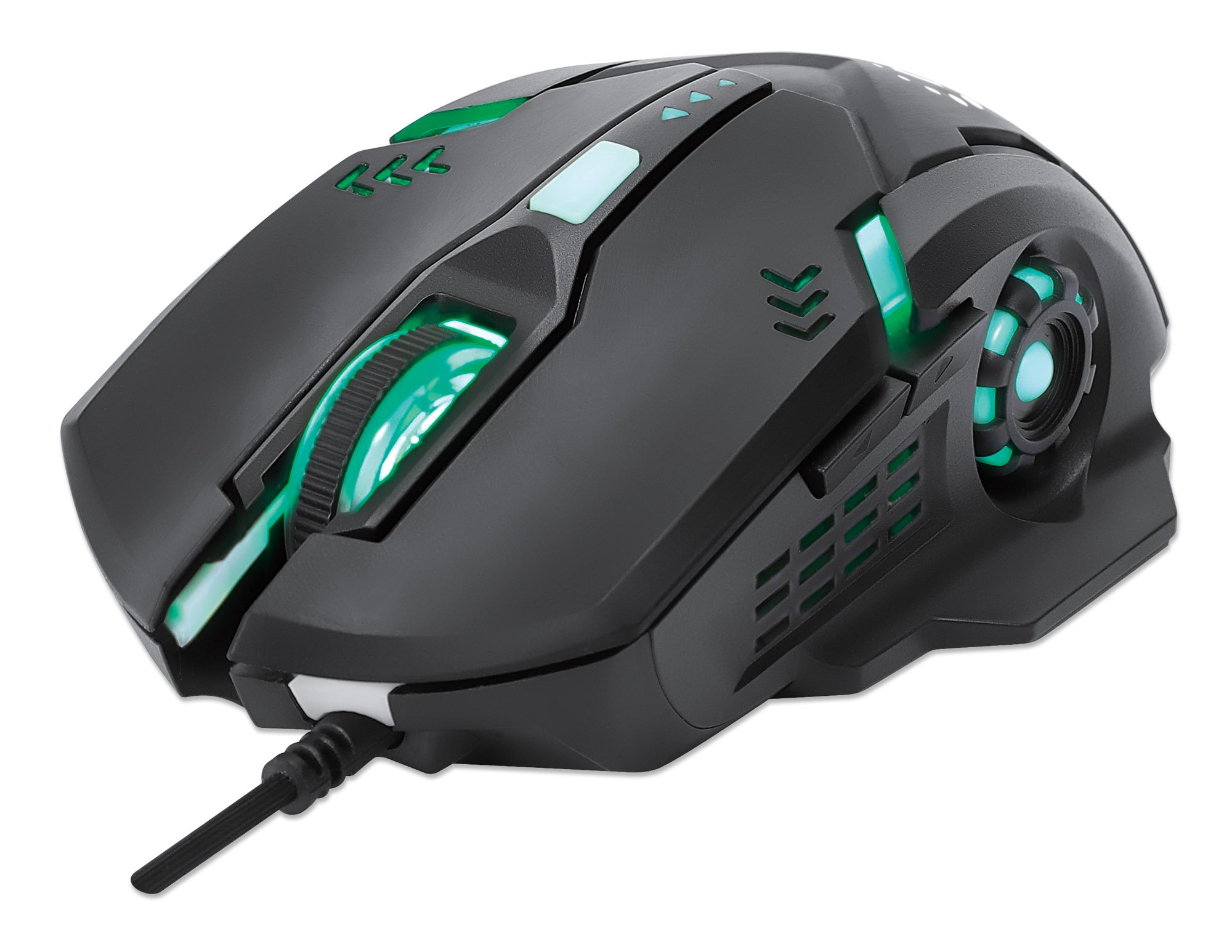 Mouse Ottico Gaming USB 3200dpi Retroilluminazione LED RGB MANHATTAN - immagine 2