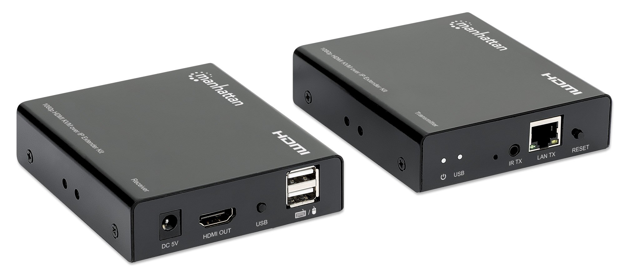 Kit Extender HDMI KVM over IP 1080p fino a 120m MANHATTAN - immagine 3