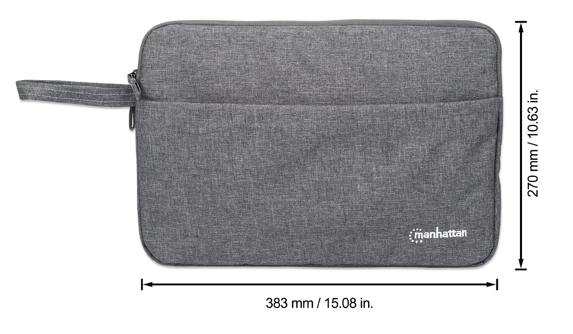 Custodia per Notebook 14.5'' Seattle Grigio MANHATTAN - immagine 3