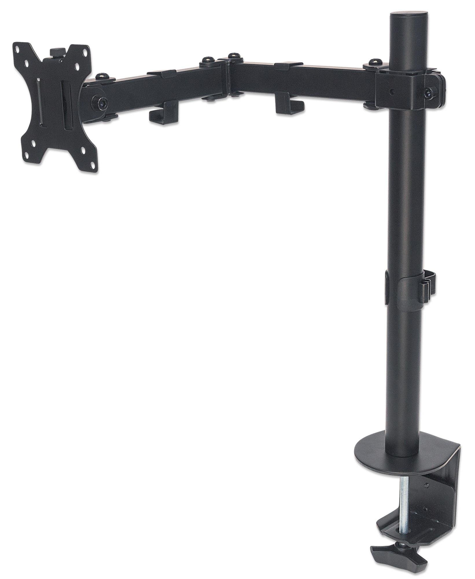 Supporto da Scrivania per 2 Monitor 13-32 con Base e Doppio Snodo