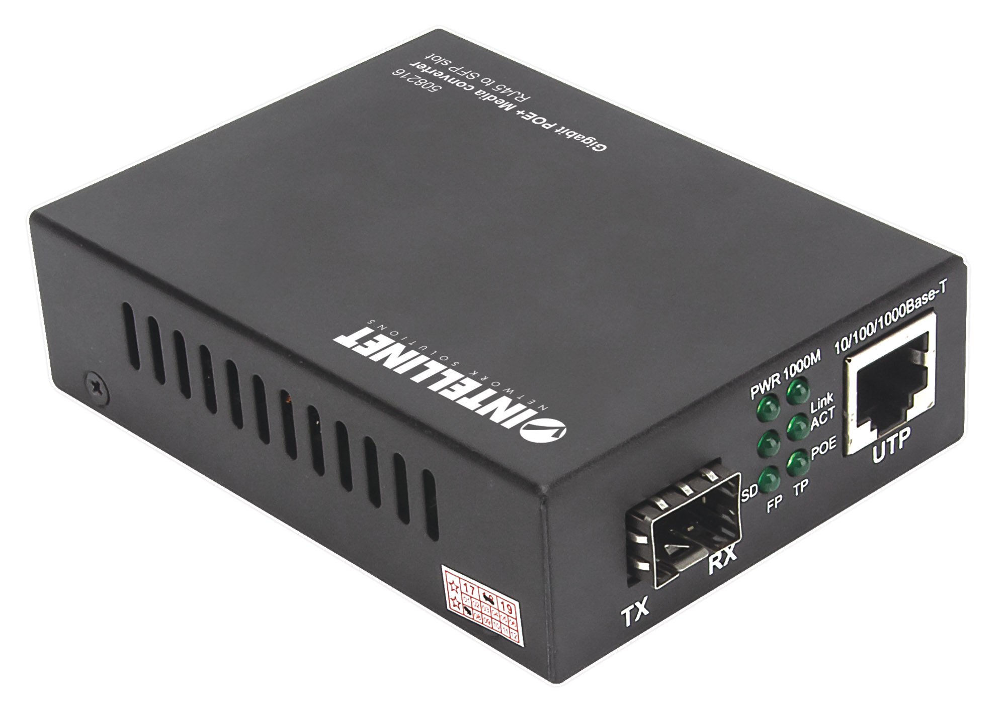 Media Converter Gigabit PoE+ INTELLINET - immagine 3