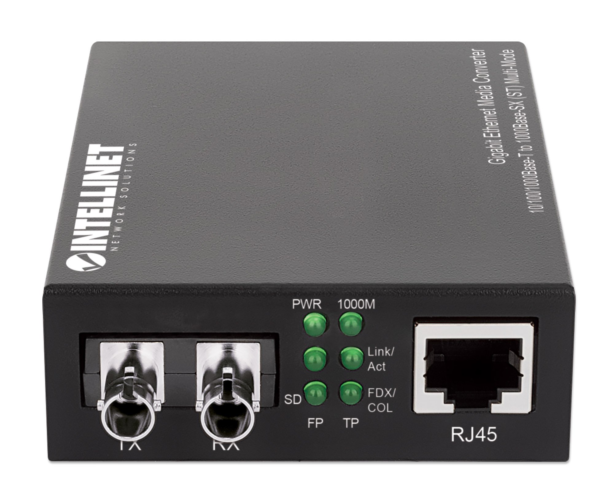 Media Converter Gigabit Ethernet Fibra ST Multimodale INTELLINET - immagine 3