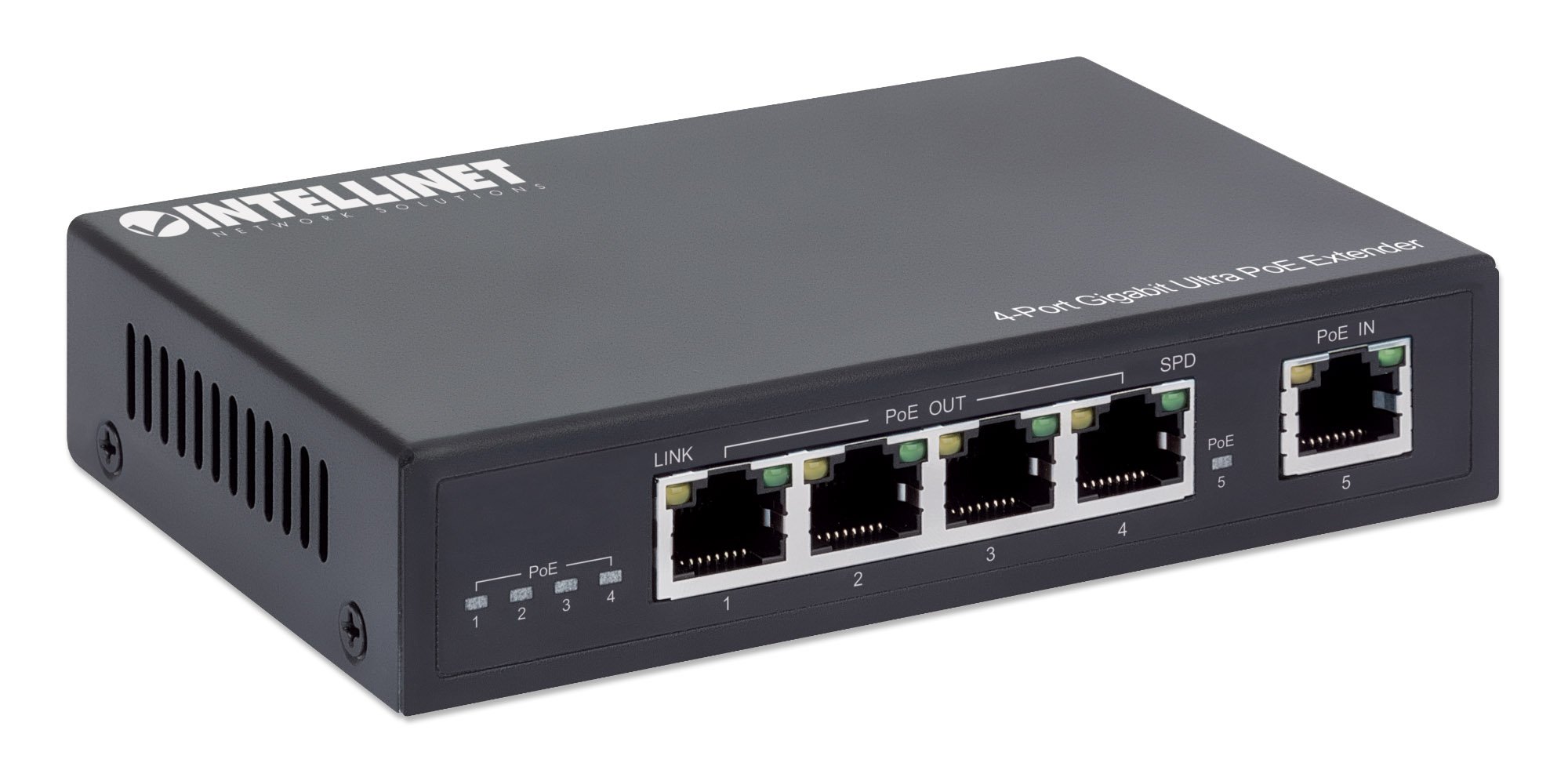Ultra PoE Extender Gigabit 4 porte INTELLINET - immagine 3