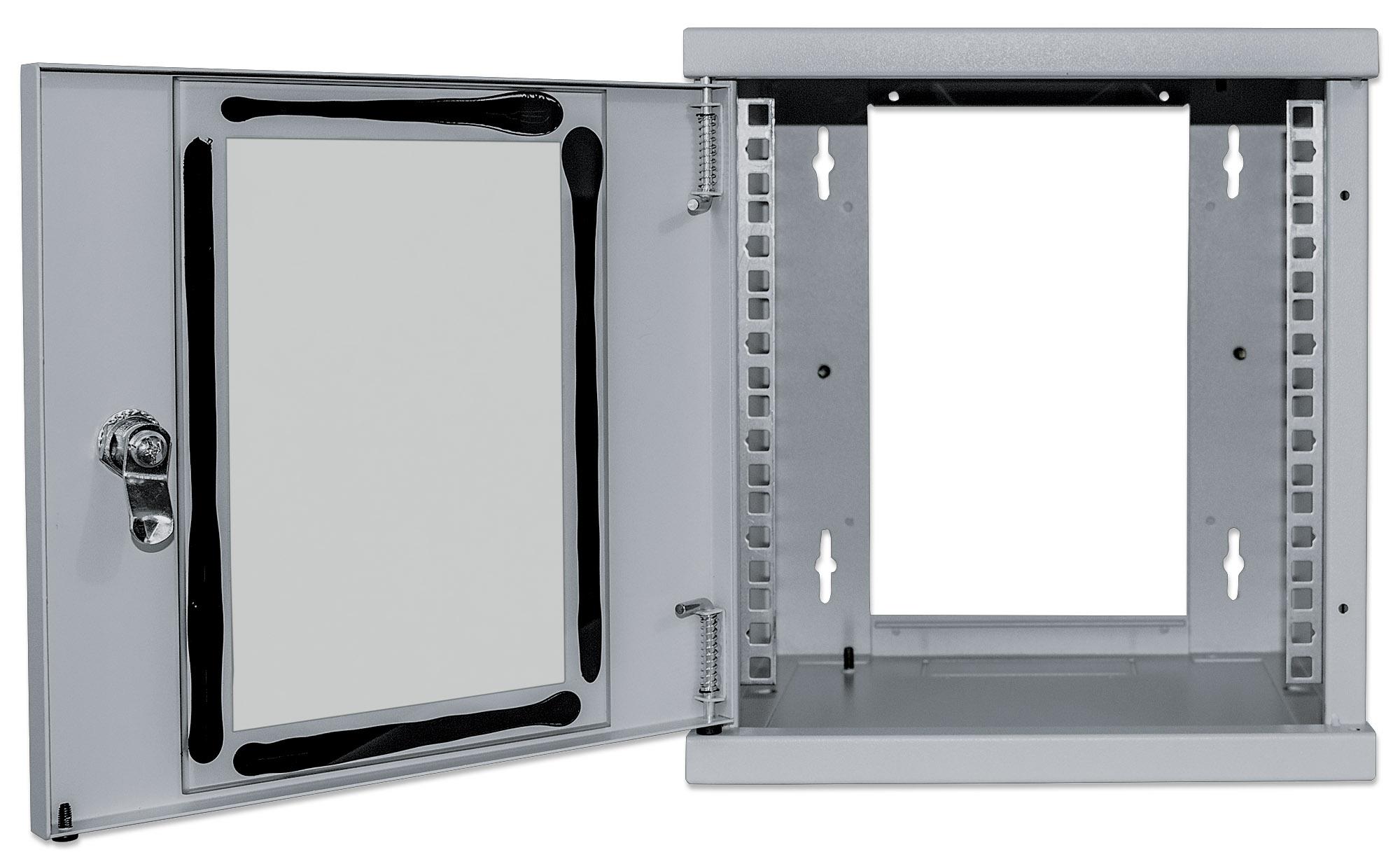 Armadio Rack 10'' a muro 6U Grigio INTELLINET - immagine 3