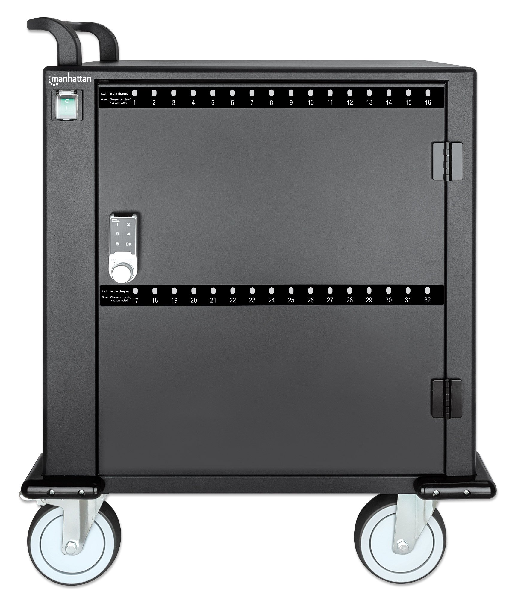 Carrello Stazione di Ricarica USB-C™ 576W per 32 Smartphone e Tablet fino a 12'' MANHATTAN - immagine 3