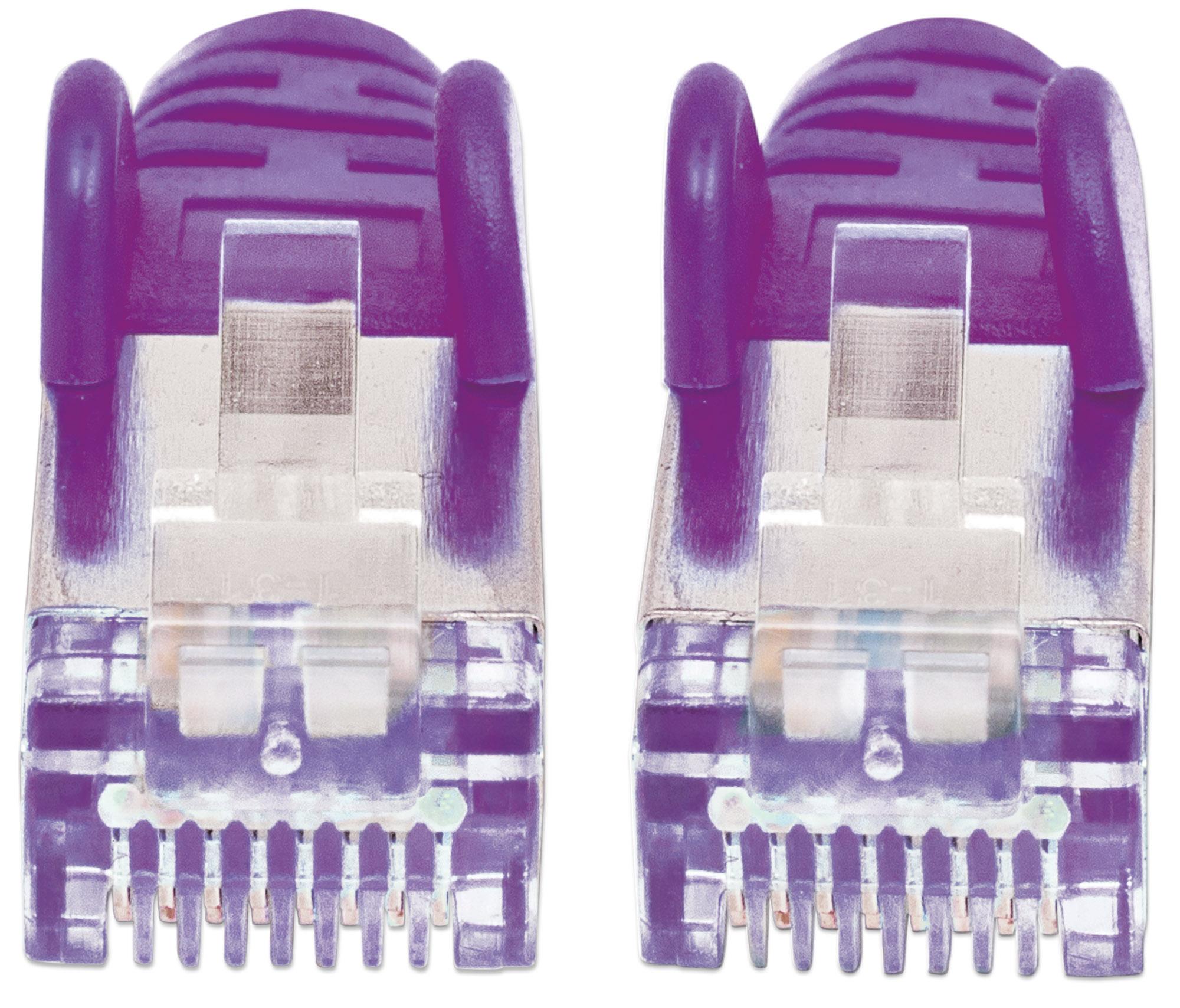 Cavo di rete Patch in rame Cat. 6 Viola SFTP LSZH 1,5m INTELLINET - immagine 3
