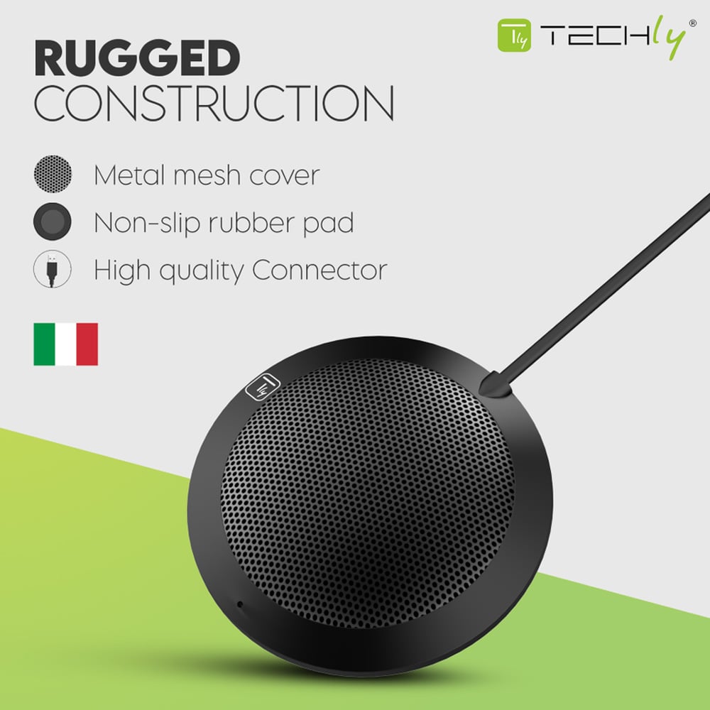 Microfono USB Omnidirezionale da Conferenza TECHLY - immagine 3