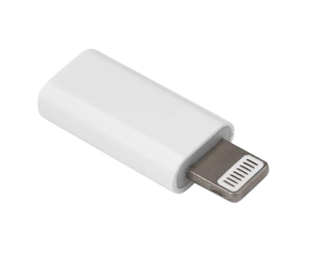 Mini Adattatore Ricarica Sincronizzazione USB-C™ a Lightning® Bianco SBOX - immagine 3
