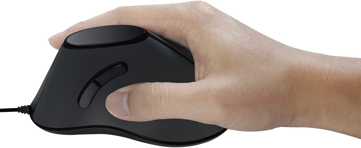 Mouse Verticale Ottico Ergonomico USB 1000dpi Nero LOGILINK - immagine 3