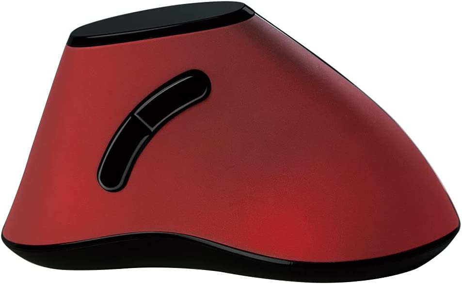 Mouse Verticale Ottico Ergonomico Wireless 1200dpi Rosso LOGILINK - immagine 3