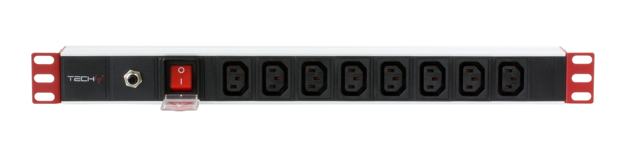 Multipresa 8 Posti da Rack 19'' Spina Schuko Angolata 1U TECHLY PROFESSIONAL - immagine 3