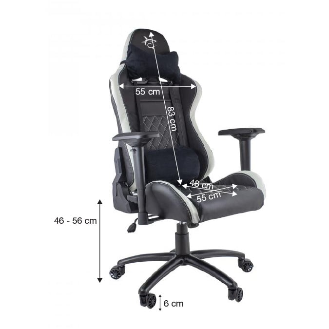 Sedia da Gioco Nitro-GT WHITE SHARK - immagine 3