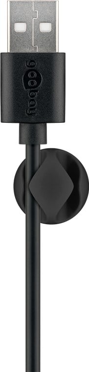 Set 6 Fermacavo da Scrivania a due posti Nero GOOBAY - immagine 3