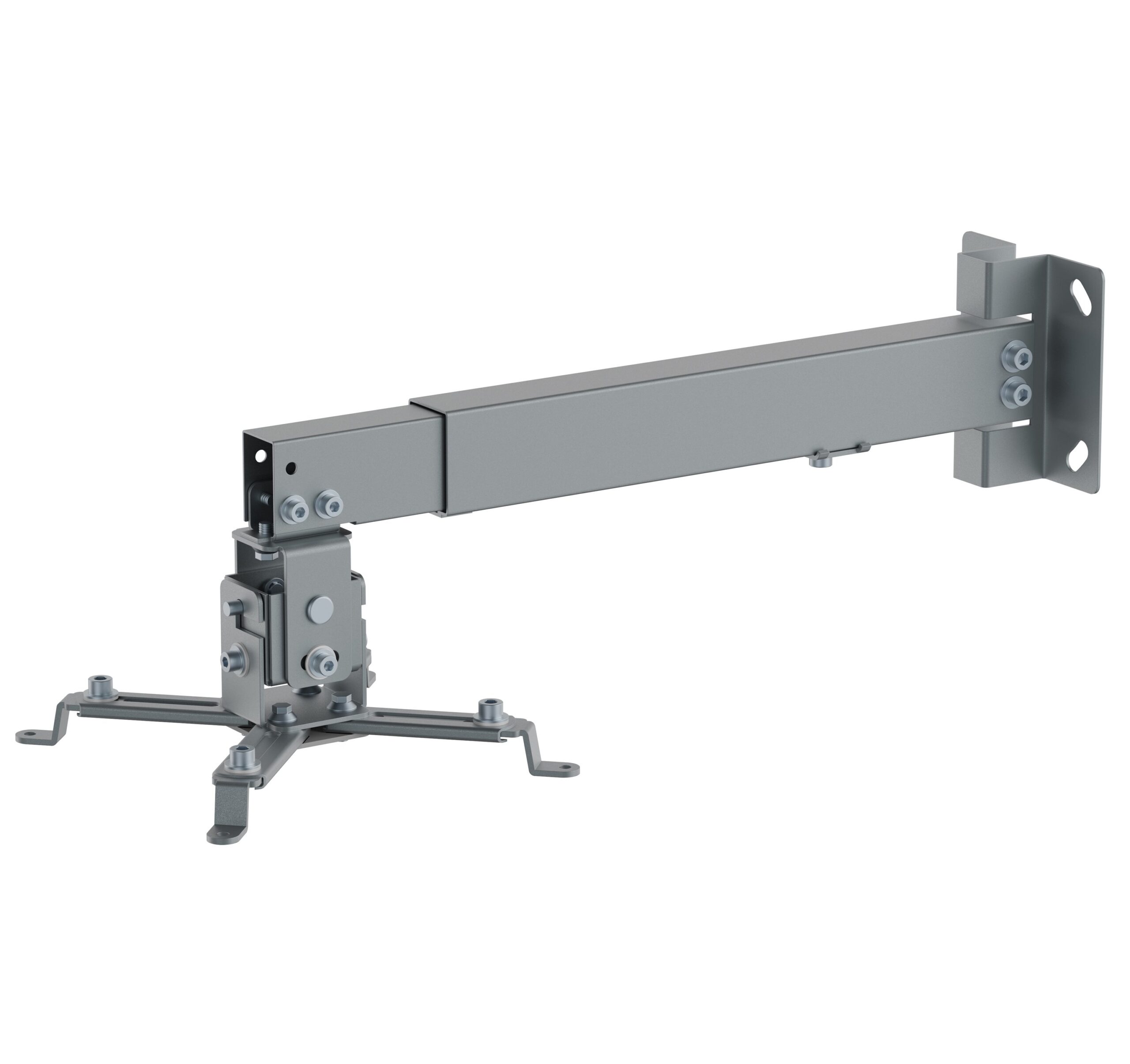 Staffa Universale a Parete-Soffitto per Proiettori Silver TECHLY - immagine 3