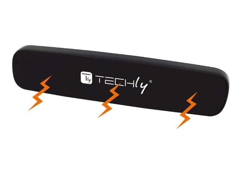 Supporto Magnetico da Auto per Smartphone con Doppia Clip TECHLY - immagine 3
