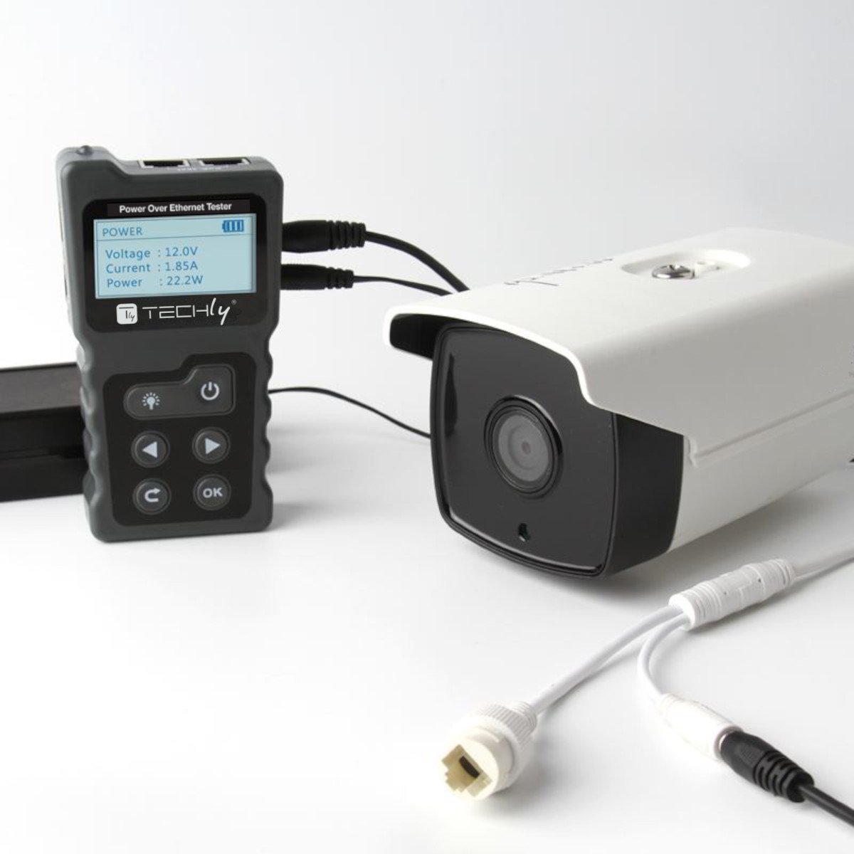 Tester Professionale PoE RJ45 TECHLY - immagine 3
