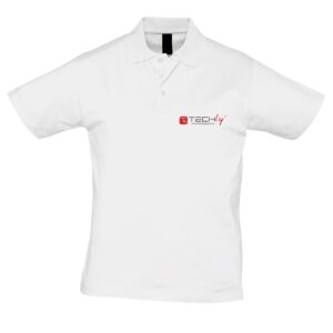 Polo da Uomo Bianca taglia L TECHLY