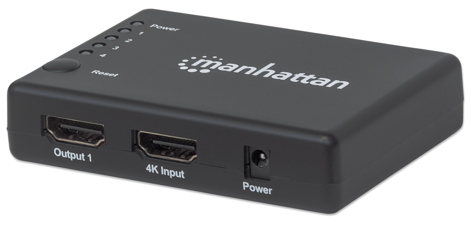 Splitter HDMI 4K UHD 3D con LED 4 vie MANHATTAN