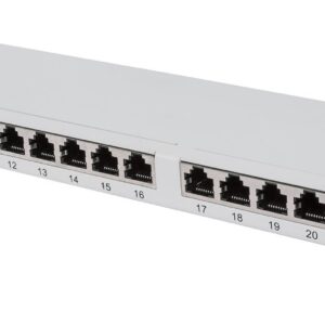 Pannello Patch 24 posti 19'' 0.5U Cat6 FTP Grigio INTELLINET