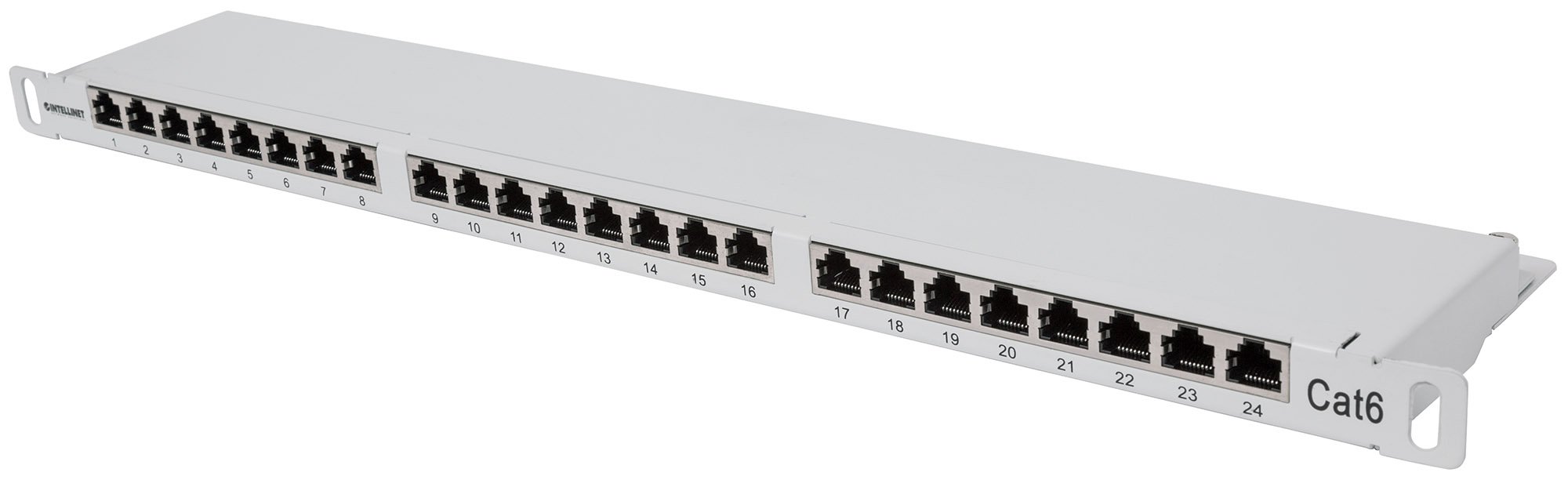 Pannello Patch 24 posti 19'' 0.5U Cat6 FTP Grigio INTELLINET