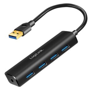 Hub USB3.0 4 Porte Nero LOGILINK