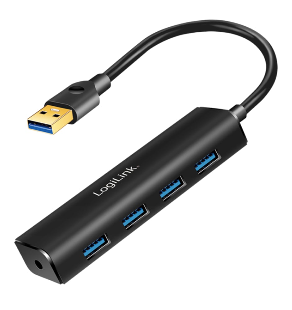 Hub USB3.0 4 Porte Nero LOGILINK