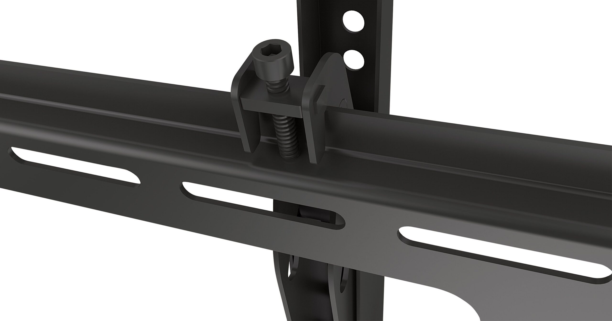 Supporto a Muro Inclinabile con Regolazione Altezza TV LED LCD 32-55'' Nero MANHATTAN - immagine 7