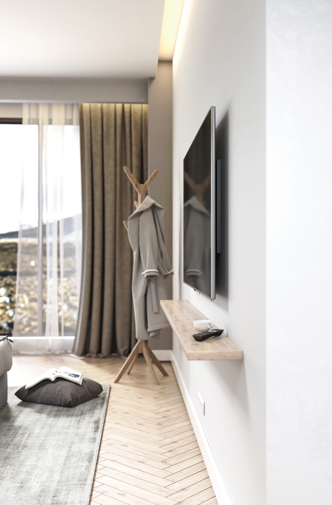 Staffa a Muro Slim Fissa TV LED LCD 60-100'' MANHATTAN - immagine 6