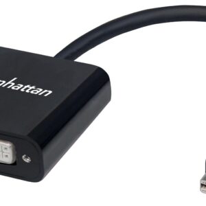 Convertitore Attivo MiniDP M a DVI F 15cm 4K Nero MANHATTAN