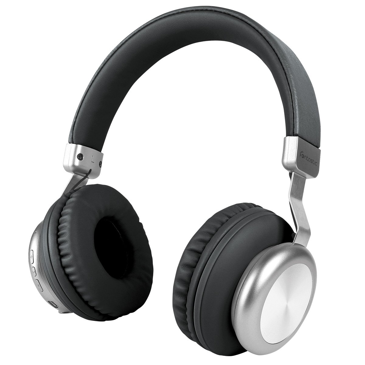 Cuffia Stereo Bluetooth v.5 Nero Silver FONTASTIC
