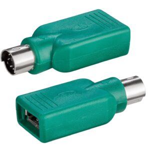 Adattatore Convertitore PS2 Maschio USB A Femmina per Tastiera e Mouse GOOBAY