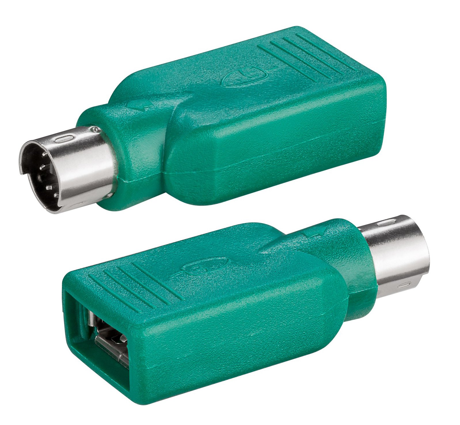 Adattatore Convertitore PS2 Maschio USB A Femmina per Tastiera e Mouse GOOBAY
