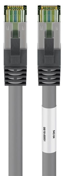 Cavo di rete Patch in rame Cat. 8.1 Grigio SFTP LSZH 1m GOOBAY